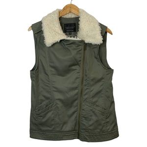 SANCTUARY Armina Sherpa Lined Zip Vest Sz M